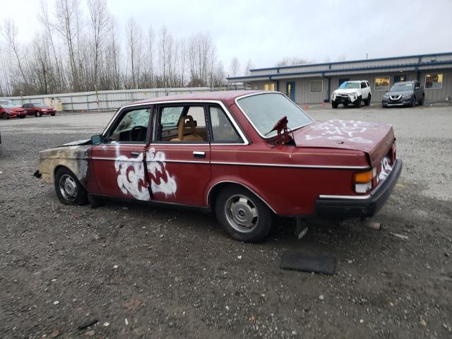 YV1AX8842F1124063 - 1985 VOLVO 244 DL BURGUNDY photo 2