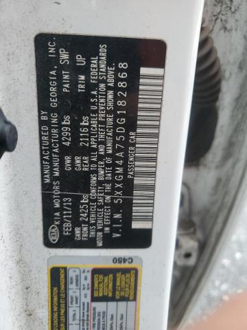 5XXGM4A75DG182868 - 2013 KIA OPTIMA LX Weiß Foto 12