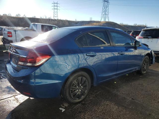 19XFB2F58DE086822 - 2013 HONDA CIVIC LX BLUE photo 3