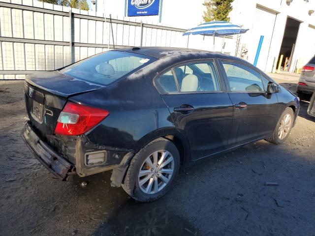 2HGFB2F94CH533394 - 2012 HONDA CIVIC EXL Սև լուսանկար 3