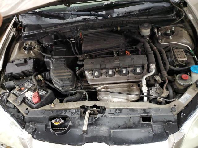 2HGES26744H570067 - 2004 HONDA CIVIC EX TAN photo 11