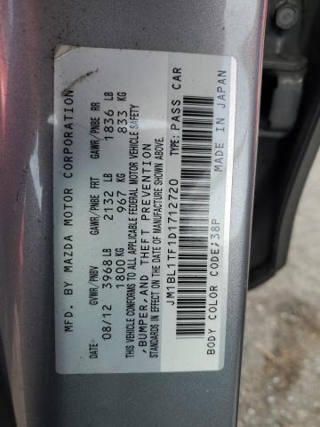 JM1BL1TF1D1712720 - 2013 MAZDA 3 I SILVER photo 13