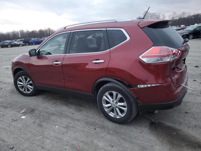 KNMAT2MV4FP574906 - 2015 NISSAN ROGUE S RED photo 2