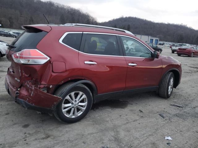 KNMAT2MV4FP574906 - 2015 NISSAN ROGUE S RED photo 3