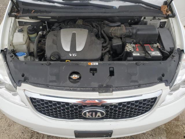 KNDMG4C76E6552183 - 2014 KIA SEDONA LX WHITE photo 12