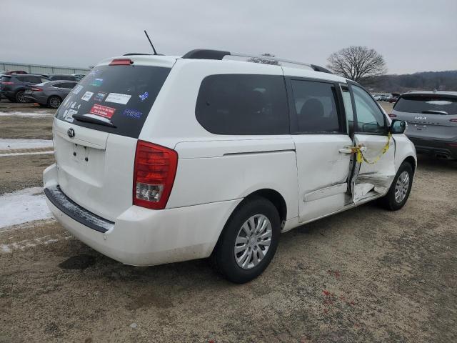 KNDMG4C76E6552183 - 2014 KIA SEDONA LX WHITE photo 3