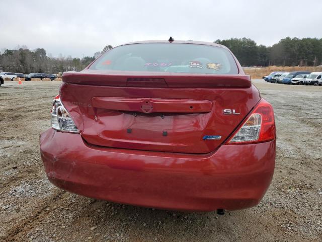 3N1CN7AP3EL808990 - 2014 NISSAN VERSA S RED photo 6