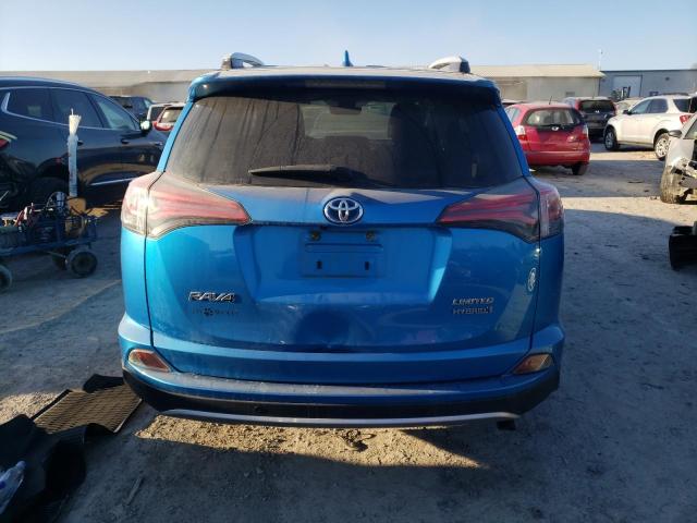 JTMDJREV7GD039145 - 2016 TOYOTA RAV4 HV LIMITED BLUE photo 6