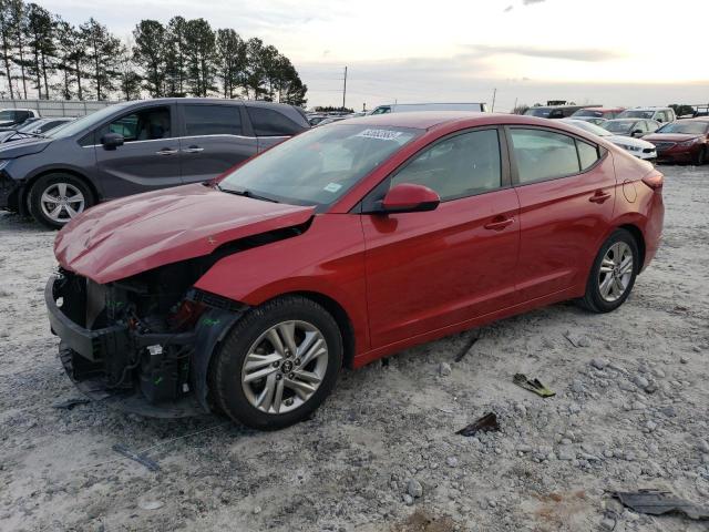 5NPD84LF9KH424381 - 2019 HYUNDAI ELANTRA SEL RED photo 1