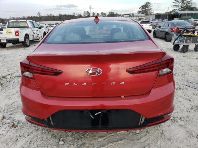 5NPD84LF9KH424381 - 2019 HYUNDAI ELANTRA SEL RED photo 6