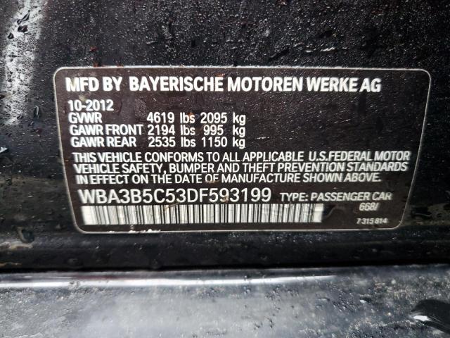 WBA3B5C53DF593199 - 2013 BMW 328 XI SULEV BLACK photo 12