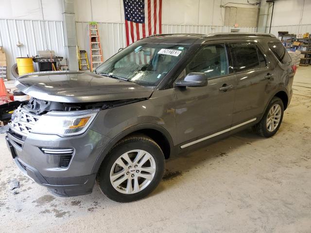 1FM5K8D89KGA02687 - 2019 FORD EXPLORER XLT GRAY photo 1