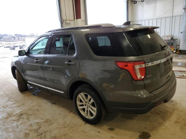 1FM5K8D89KGA02687 - 2019 FORD EXPLORER XLT GRAY photo 2