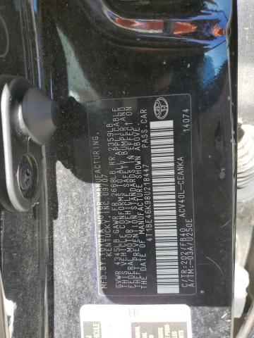 4T1BE46K98U218447 - 2008 TOYOTA CAMRY CE შავი ფოტო 12