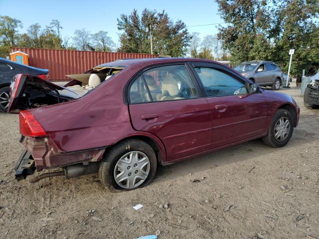 2HGES16603H611343 - 2003 HONDA CIVIC LX 勃艮第红 照片 3