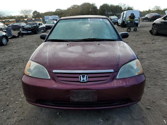 2HGES16603H611343 - 2003 HONDA CIVIC LX 勃艮第红 照片 5