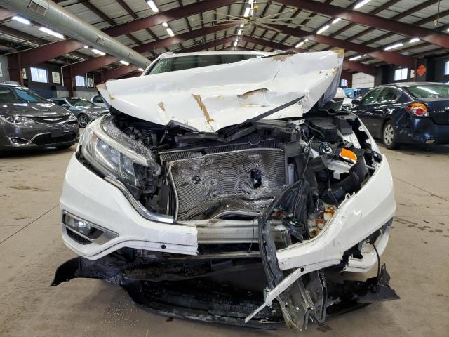 5J6RM4H74FL054634 - 2015 HONDA CR-V EXL WHITE photo 5