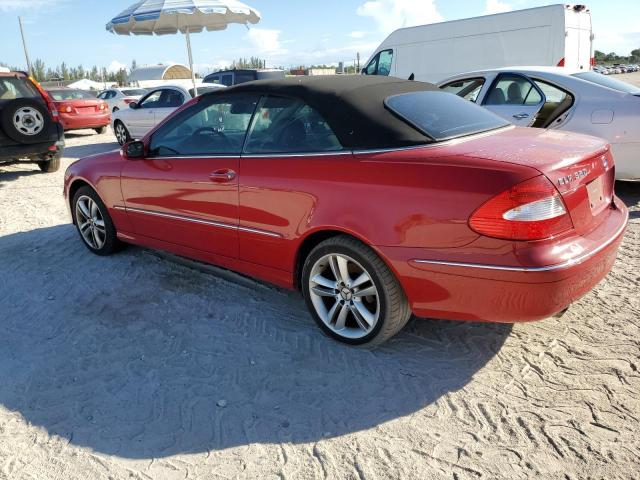 WDBTK56F97F218489 - 2007 MERCEDES-BENZ CLK 350 RED photo 2