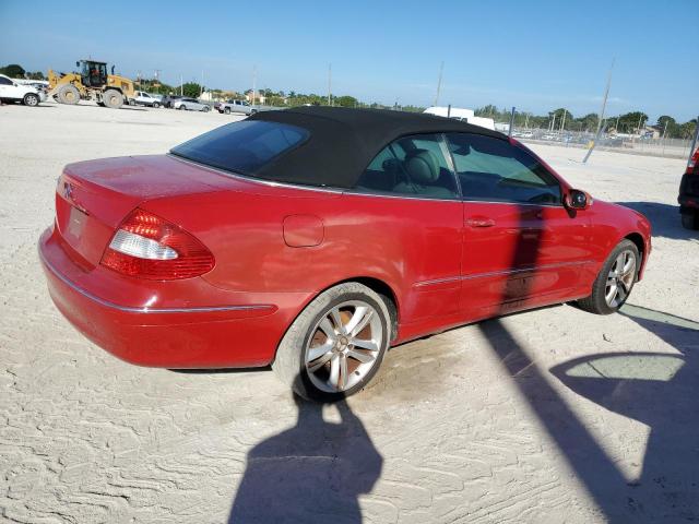 WDBTK56F97F218489 - 2007 MERCEDES-BENZ CLK 350 RED photo 3