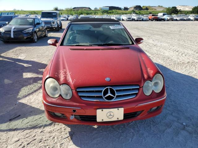 WDBTK56F97F218489 - 2007 MERCEDES-BENZ CLK 350 RED photo 5