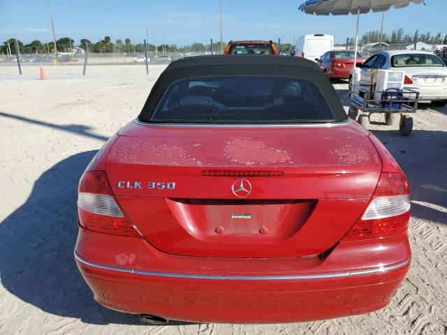 WDBTK56F97F218489 - 2007 MERCEDES-BENZ CLK 350 RED photo 6