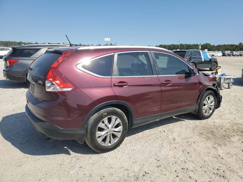 5J6RM3H76EL040372 - 2014 HONDA CR-V EXL MAROON photo 3