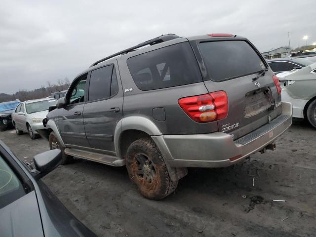 5TDBT44A93S172362 - 2003 TOYOTA SEQUOIA SR5 GRAY photo 2