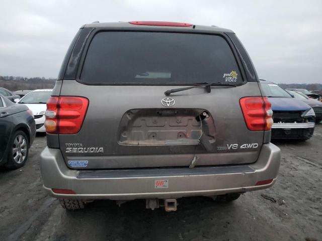 5TDBT44A93S172362 - 2003 TOYOTA SEQUOIA SR5 GRAY photo 6