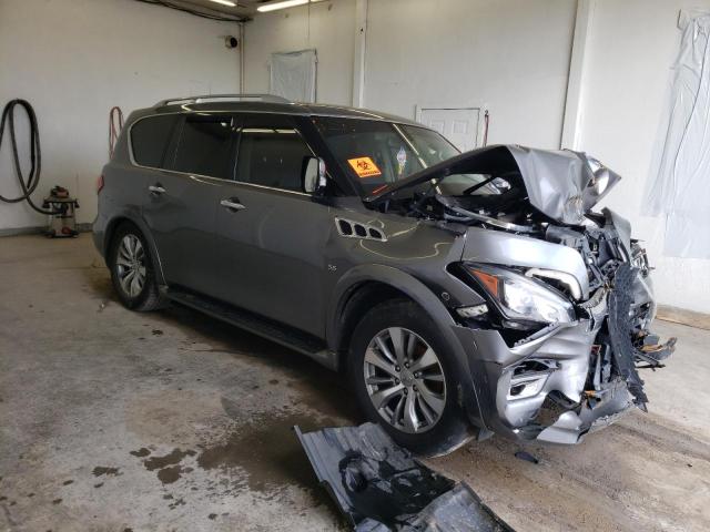 JN8AZ2NE9H9153918 - 2017 INFINITI QX80 BASE GRAY photo 4