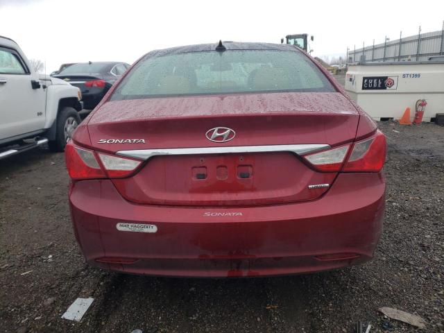 5NPEC4AC2DH582690 - 2013 HYUNDAI SONATA SE RED photo 6