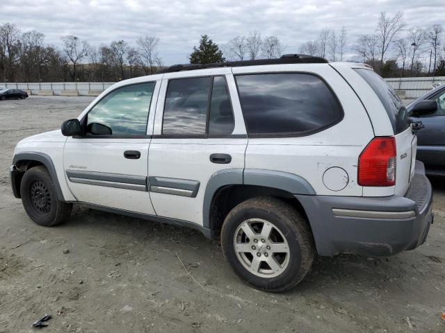 4NUDS13S542101256 - 2004 ISUZU ASCENDER S WHITE photo 2