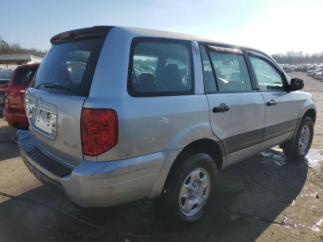 2HKYF18193H570462 - 2003 HONDA PILOT LX SILVER photo 3