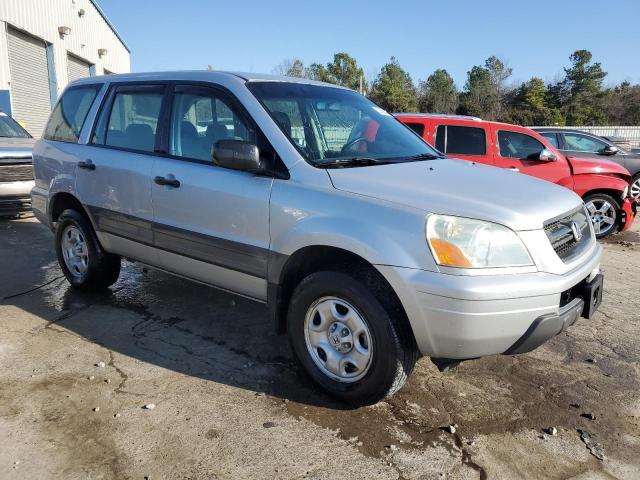 2HKYF18193H570462 - 2003 HONDA PILOT LX SILVER photo 4