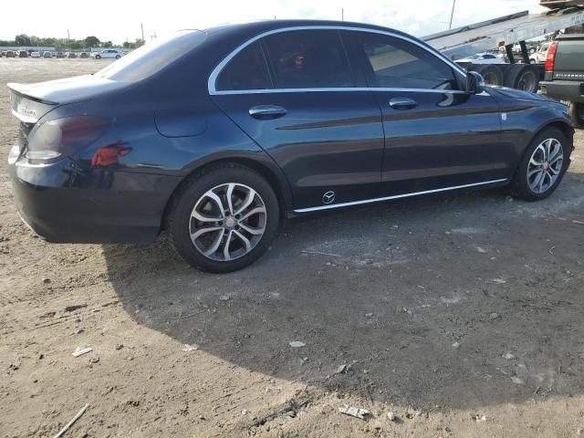 55SWF4KB5GU104153 - 2016 MERCEDES-BENZ C 300 4MATIC BLUE photo 3