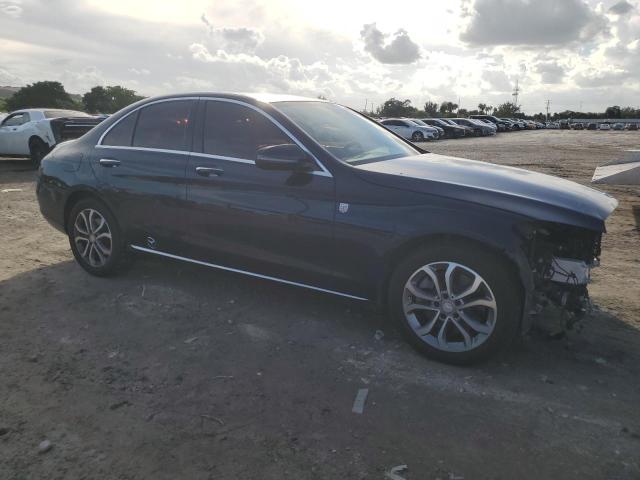 55SWF4KB5GU104153 - 2016 MERCEDES-BENZ C 300 4MATIC BLUE photo 4