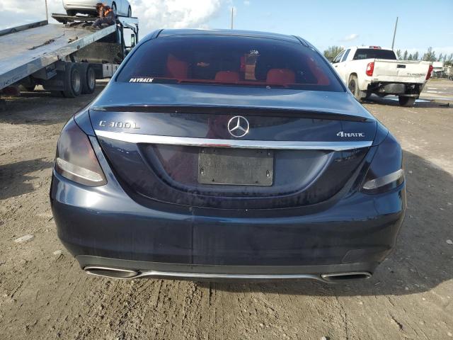 55SWF4KB5GU104153 - 2016 MERCEDES-BENZ C 300 4MATIC BLUE photo 6