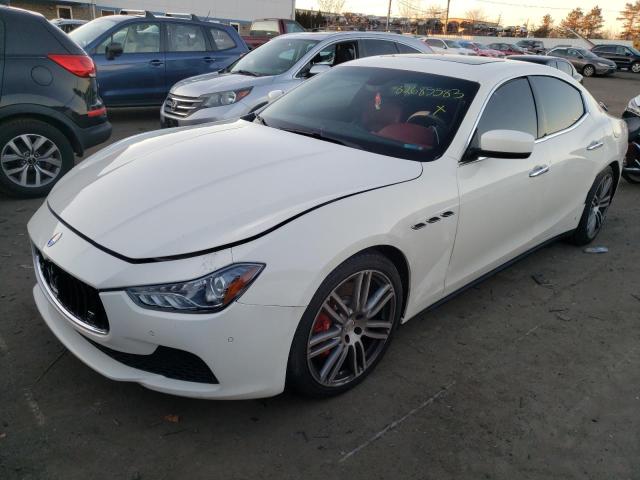 ZAM57RTA5F1140960 - 2015 MASERATI GHIBLI S WHITE photo 1