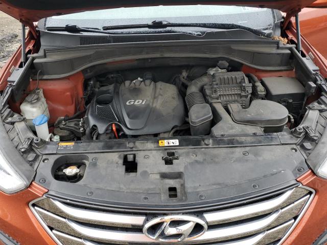 5XYZTDLB7FG233928 - 2015 HYUNDAI SANTA FE S ORANGE photo 12