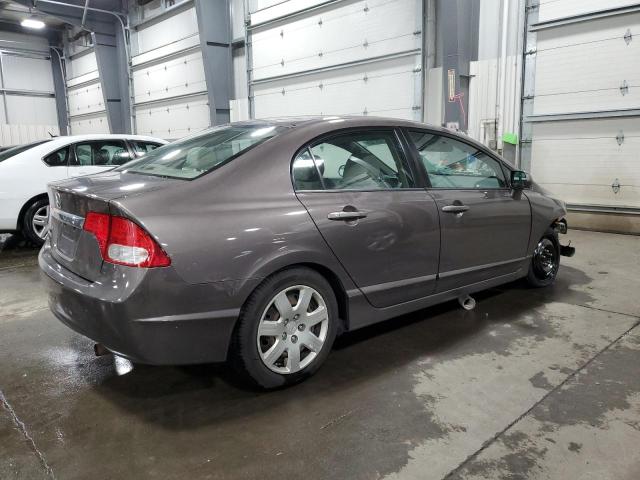 2HGFA1F54BH517107 - 2011 HONDA CIVIC LX GRAY photo 3