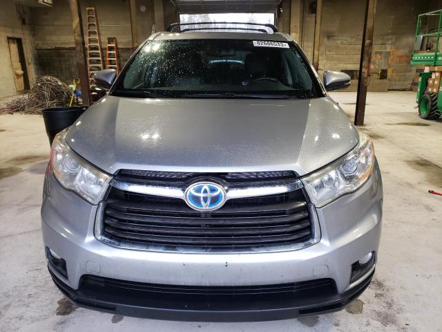 5TDJCRFH1FS007543 - 2015 TOYOTA HIGHLANDER HYBRID SILVER photo 5