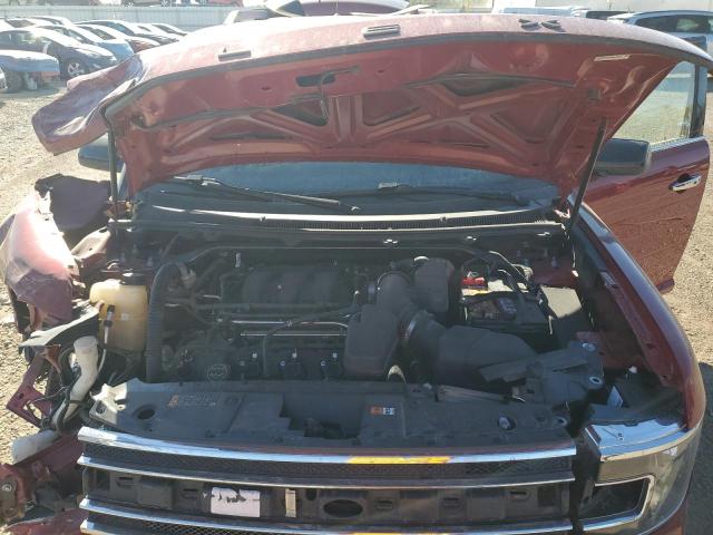 2FMHK6C85KBA23370 - 2019 FORD FLEX SEL BURGUNDY photo 12