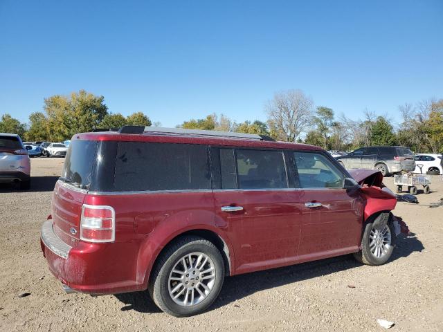 2FMHK6C85KBA23370 - 2019 FORD FLEX SEL BURGUNDY photo 3