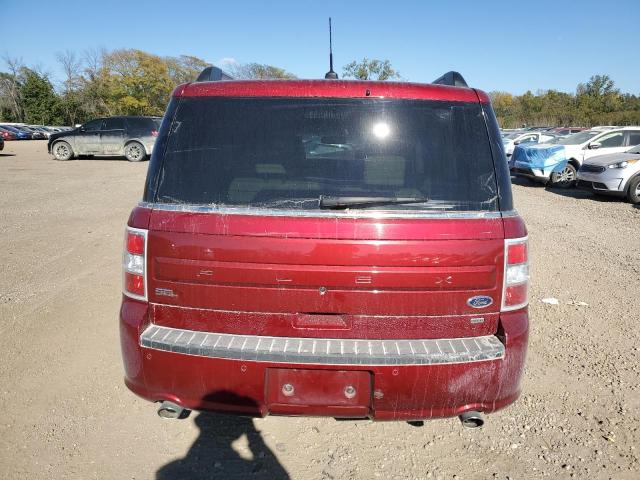 2FMHK6C85KBA23370 - 2019 FORD FLEX SEL BURGUNDY photo 6