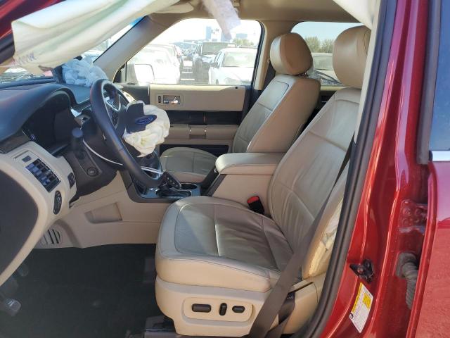 2FMHK6C85KBA23370 - 2019 FORD FLEX SEL BURGUNDY photo 7