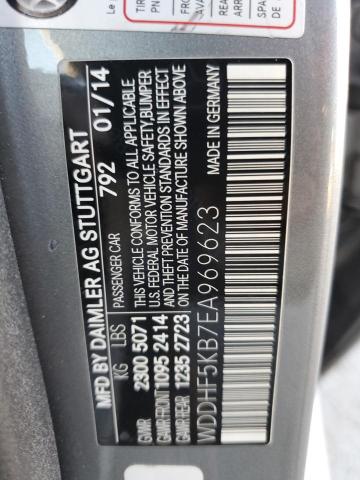 WDDHF5KB7EA969623 - 2014 MERCEDES-BENZ E 350 SILVER photo 12