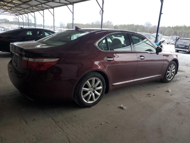 JTHBL46F075033093 - 2007 LEXUS LS 460 BURGUNDY photo 3