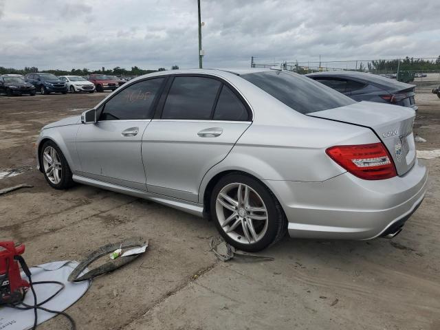 WDDGF4HB0DA809921 - 2013 MERCEDES-BENZ C 250 SILVER photo 2