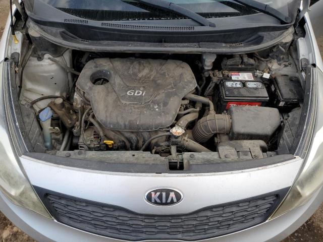 KNADM4A39D6164448 - 2013 KIA RIO LX SILVER photo 11