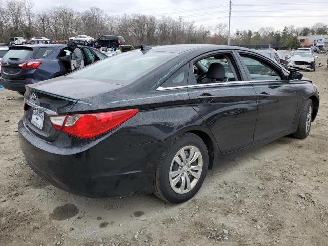 5NPEB4AC3BH303456 - 2011 HYUNDAI SONATA GLS BLACK photo 3