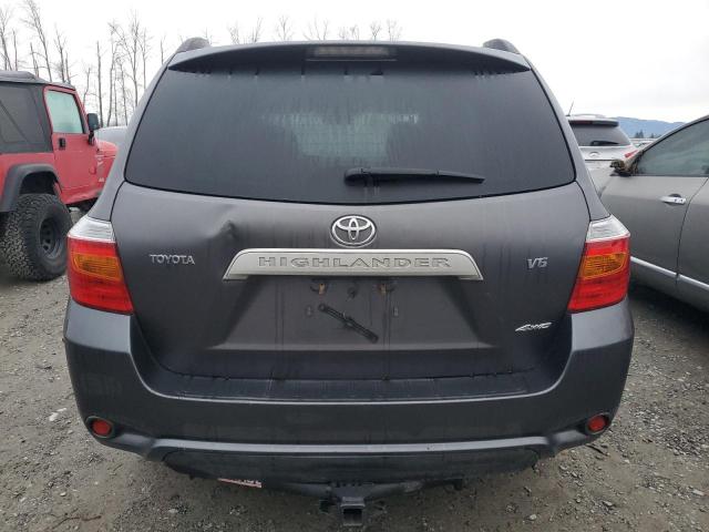 JTEES41A882057377 - 2008 TOYOTA HIGHLANDER GRAY photo 6